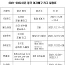 2021-2022 중국슈퍼리그 일정표 이미지