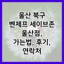 울산 북구 벤제프 세이브존 울산점, 가는법, 후기, 연락처