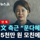 文 측근 “문다혜, 5천만 원 모친에 갚았다”…상환시기·방식은 ‘침묵’ / 채널A단독 이미지