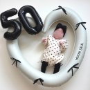밴드홀릭 | 아기 50일 셀프 촬영 후기 (풍선 쿠팡, 의상 홀릭메이드 내돈내산)