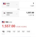 환율 1557 터치 ㄷㄷㄷㄷ 이미지