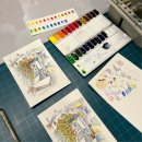 어반스케치, 수채화 이미지