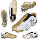 Kelme Master Moleon TRX - White/Gold Firm Ground Soccer Shoes 이미지