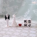 미니어처 공방 | 신혼집장식 미니어쳐 신랑신부 ♥ 이니셜 석고방향제 주문제작 후기, 경성대 부경대 부산공방 예쁘다