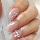 네일몽드(Nail_monde) | 2026 봄네일 추천 여리여리 홍대네일 하트 리본 치크네일