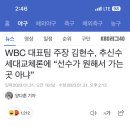 WBC 대표팀 주장 김현수, 추신수 세대교체론에 “선수가 원해서 가는 곳 아냐” 이미지