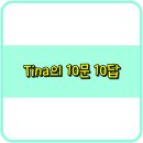 송내떡방앗간 | Tina의 10문 10답, 이거 은근히 재미있네요!!!