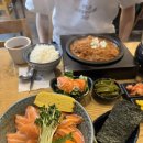 나지미돈부리 | 수내역 점심 가성비 맛집 나지미돈부리 :: 사케동(연어덮밥),김치가츠나베정식 후기