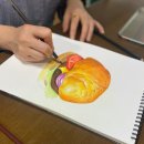 조원공원 | [수업후기] 수원 j.painting 작업실 [색연필화 정규반]_직업이 요리사분이 그린 음식 색연필화 :힐링...