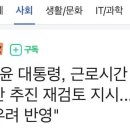 [속보] 윤 대통령, 근로시간 최대 주 80.5시간 유연화 법안 추진 재검토 지시..."MZ 세대 우려 반영" 이미지