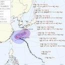 중국 향하던 6호 태풍 카눈, 일본으로 급선회 이미지