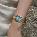 골드온블루 | 영롱한 자개 빛에 반한 블루 자개시계 럼튼 하버 블루 골드 착용기