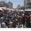 설탕 값 112배, 감자 값 51배 상승, 전쟁 전후 고통스러운 가자 물가/한겨레 최우리 기자 이미지