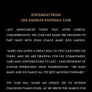[오피셜] LAFC, 마르크 도스 산토스 감독 경질 이미지