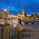 수로왕릉광장(가로등) | 세비야 스페인 광장 일몰부터 야경까지ㅣ여자끼리 가도 괜찮을까(치안 후기)