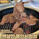 용인시청 | 직접 구워주는 돼지갈비 맛집 '백설한 용인시청점' 한돈 양념구이 후기