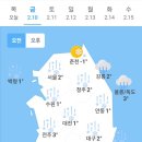 ＜오늘의 날씨 🌞☔️☃️＞ 2023년 2월 10일 금요일 이미지