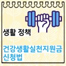 국민건강보험공단김해지사 | 건강생활실천지원금 신청법 12만 원 완벽 총정리(생활 정책)