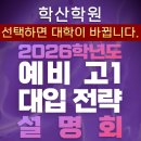 조민규영어학원 | [동춘동영어학산학원] 2026학년도 예비고1 대입전략 설명회를 마치며..