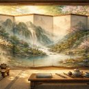 題山水屛(제산수병) /金水溫(朝鮮) 이미지