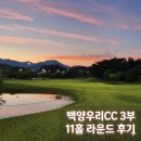 백양 | 백양우리CC 3부 후기｜11홀 야간 라운드 직접 다녀왔어요!