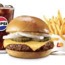 롯데리아 클래식치즈버거 맛있음 이미지