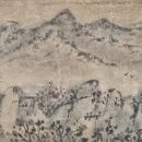★★ 兪棨(유계1607~1664) 詩 "秋夜" 畵題 眞景山水畫 己未秋日 鋭湖 H19 W128 紙本水墨 이미지