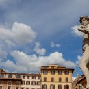 이탈리아 피렌체 시뇨리아 광장(Piazza della Signoria) 의 다비드상(David) 이미지