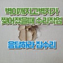 장수서창동-28 | 벽이깨지고벽지가찢어졌을때 수리작업