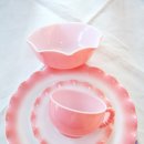 셀럿 | - sold - 빈티지 헤이즐아틀라스 핑크 크리놀린 듀오, 샐럿디쉬, 볼 셋트
