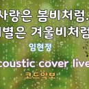 사랑은 봄비처럼 이별은 겨울비처럼🌼임현정/통기타 커버/코드악보/만약에 우리ost 이미지