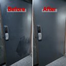 소사동로72번길 | 아파트 현관문 변색 이염, 색상 그대로 살린 부분복원 방법