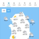 오늘의 날씨🌞☔️☃️, 2024년 3월 4일 월요일 이미지