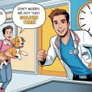 망토 두른 강아지 이미지