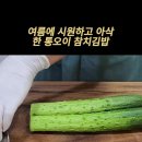 통오이 참치 김밥 이미지