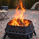 에이지지스토어 | 조립 안 하는 화로대 찾는다면 카고컨테이너 파이어핏 맥스 이중연소 캠핑화로대 후기