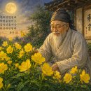 ＜화옹(和翁) 시(詩) 단상(斷想)＞ 초하옥정(初夏屋庭) 만개영월화(滿開迎月花) 이미지