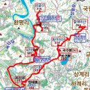 할애비산284동마성산334국수봉241장군봉289깃대봉227삼각점봉167서산봉182성골산216아람재산173담바우산183/충북옥천 이미지
