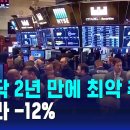 나스닥 2년 만에 최악 추락…테슬라 -12% / SBS 이미지