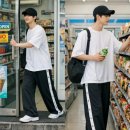 시온세탁 | 1+1 이 가격 실화? 1+1 시온 사이드 스냅 와이드 트레이닝팬츠