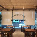 화이트식당 | 뉴 프로젝트 글로우부산! 해운대 온천집&amp;산돼지 식당 블랙 우드 블라인드, 화이트 썬스크린 시공 후기!