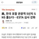 美, 한국 포함 관광객 5년치 SNS 훑는다…ESTA 심사 강화 이미지