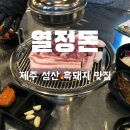 돈셰프흑돼지 | 열정돈 | 제주도 성산 흑돼지 맛집 내돈내산 후기