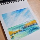 오일파스텔과 색연필 풍경그리기 이미지