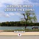 스타벅스 앞 교통섬 | 후쿠오카 여행코스 추천 - 오호리공원 산책부터 스타벅스까지. 도심 속 여유로운 하루!