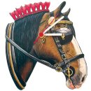 Shire Horse Head Shaped Clock 이미지