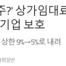 상가임대료 인상률 상한 9→5％ 인하 이미지