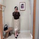 룩옵티컬현대미아점 | SIE 시에 | 로사 롤넥 버튼 가디건·미아 사이드 슬릿 스커트 피팅 후기✨ (판교 현대백화점)