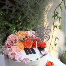 아이엠케익(IAMCAKE) | 드리는 첫공기념 축하케이크 ]버터크림플라워케이크 by 아이엠케익 iamcake / 천호역플라워케익,수제케이크