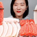 ASMR RAW TUNA &amp; SWORDFISH SASHIMI 참다랑어 황새치 뱃살 참치회 리얼사운드 먹방 이미지